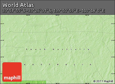 Political Map of the Area around 33° 42' 13" S, 140° 19' 29" E