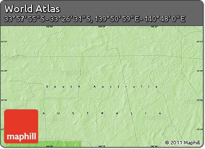 Political Map of the Area around 33° 42' 13" S, 140° 19' 29" E