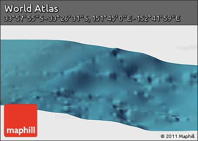 Satellite Panoramic Map of the Area around 33° 42' 13" S, 152° 13' 29" E