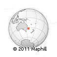 Outline Map of the Area around 33° 42' 13" S, 156° 28' 29" E, rectangular outline