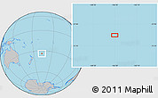 Gray Location Map of the area around 33° 42' 13" S, 166° 31' 30" W