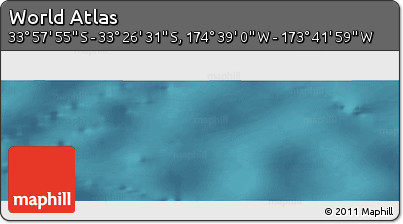 Satellite Panoramic Map of the Area around 33° 42' 13" S, 174° 10' 30" W