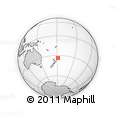 Outline Map of the Area around 33° 42' 13" S, 178° 25' 30" W, rectangular outline
