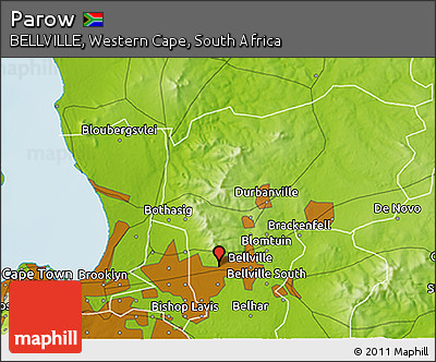 Physical 3D Map of Parow