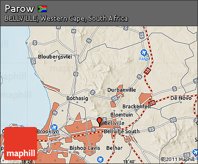 Shaded Relief Map of Parow