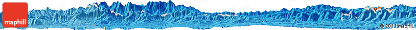 Political Horizon Map of the Area around 33° 42' 13" S, 23° 1' 29" E
