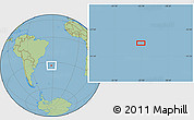 Savanna Style Location Map of the area around 33° 42' 13" S, 32° 13' 30" W