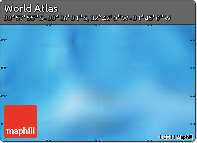 Physical Map of the Area around 33° 42' 13" S, 32° 13' 30" W