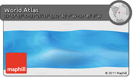 Political Panoramic Map of the Area around 33° 42' 13" S, 32° 13' 30" W