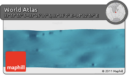 Satellite Panoramic Map of the Area around 33° 42' 13" S, 34° 4' 30" E