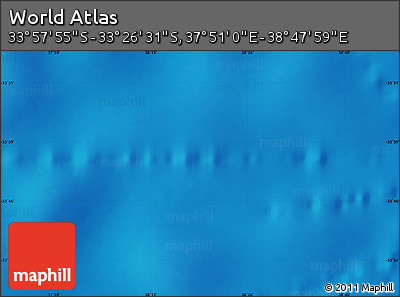 Physical Map of the Area around 33° 42' 13" S, 38° 19' 30" E