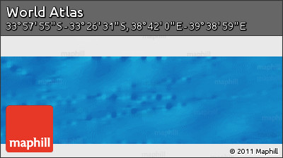 Physical Panoramic Map of the Area around 33° 42' 13" S, 39° 10' 29" E