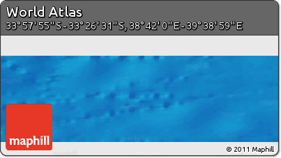 Physical Panoramic Map of the Area around 33° 42' 13" S, 39° 10' 29" E