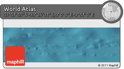 Satellite Panoramic Map of the Area around 33° 42' 13" S, 3° 28' 30" E