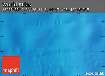 Physical Map of the Area around 33° 42' 13" S, 41° 43' 30" E