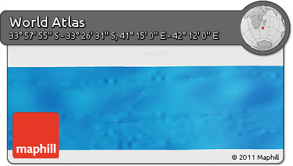 Physical Panoramic Map of the Area around 33° 42' 13" S, 41° 43' 30" E