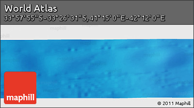 Physical Panoramic Map of the Area around 33° 42' 13" S, 41° 43' 30" E