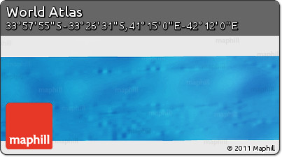 Physical Panoramic Map of the Area around 33° 42' 13" S, 41° 43' 30" E