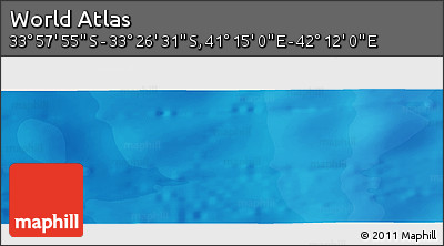 Political Panoramic Map of the Area around 33° 42' 13" S, 41° 43' 30" E