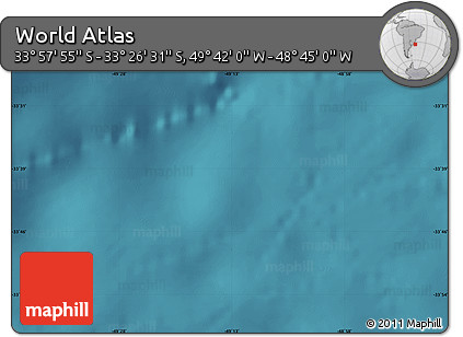 Satellite Map of the Area around 33° 42' 13" S, 49° 13' 30" W
