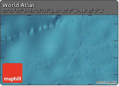 Satellite Map of the Area around 33° 42' 13" S, 49° 13' 30" W