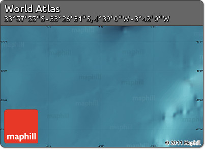 Satellite Map of the Area around 33° 42' 13" S, 4° 10' 30" W