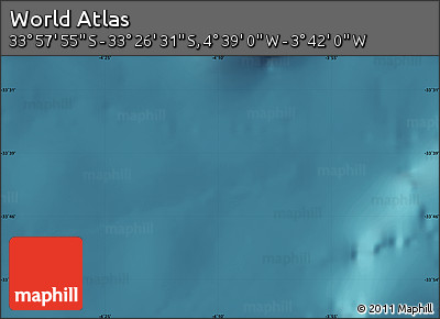 Satellite Map of the Area around 33° 42' 13" S, 4° 10' 30" W