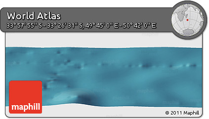 Satellite Panoramic Map of the Area around 33° 42' 13" S, 50° 13' 30" E