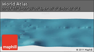 Satellite Panoramic Map of the Area around 33° 42' 13" S, 50° 13' 30" E