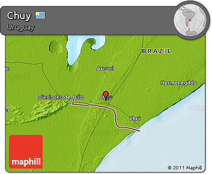 Physical 3D Map of Chuy
