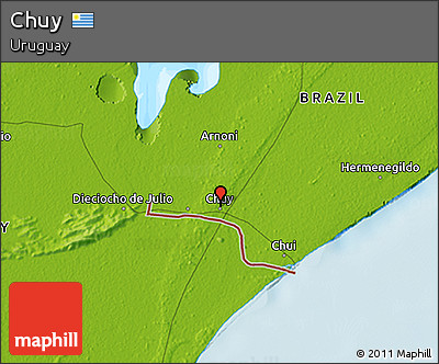 Physical 3D Map of Chuy
