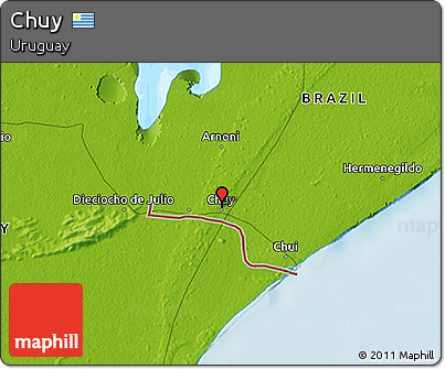 Physical 3D Map of Chuy