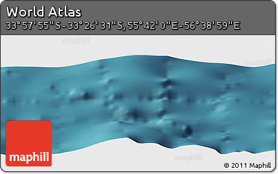 Satellite Panoramic Map of the Area around 33° 42' 13" S, 56° 10' 29" E