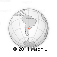 Outline Map of the Area around 33° 42' 13" S, 61° 7' 30" W, rectangular outline