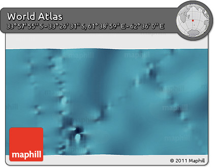 Satellite 3D Map of the Area around 33° 42' 13" S, 62° 7' 30" E