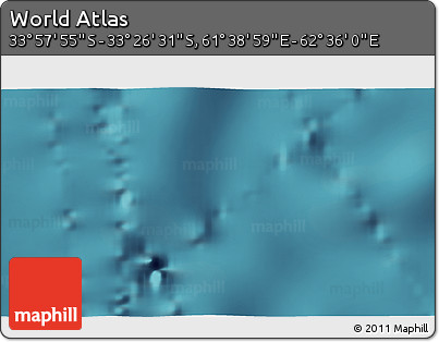 Satellite 3D Map of the Area around 33° 42' 13" S, 62° 7' 30" E