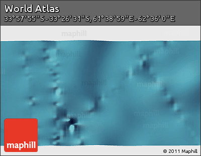 Satellite 3D Map of the Area around 33° 42' 13" S, 62° 7' 30" E