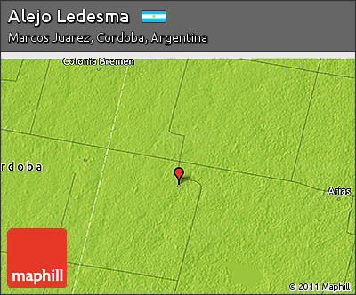 Physical 3D Map of Alejo Ledesma