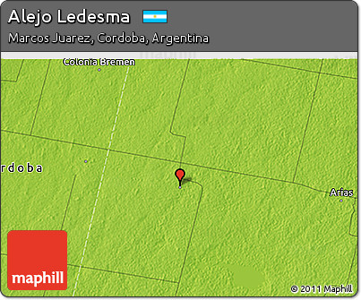 Physical 3D Map of Alejo Ledesma