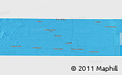 Political Panoramic Map of the area around 33° 42' 13" S, 64° 31' 30" W