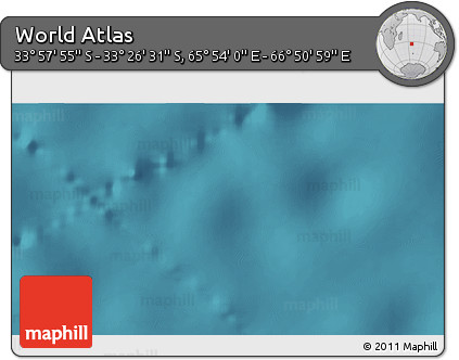 Satellite 3D Map of the Area around 33° 42' 13" S, 66° 22' 30" E