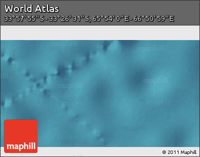 Satellite 3D Map of the Area around 33° 42' 13" S, 66° 22' 30" E