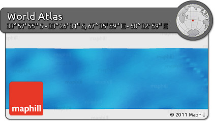 Physical Panoramic Map of the Area around 33° 42' 13" S, 68° 4' 29" E