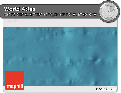 Satellite 3D Map of the Area around 33° 42' 13" S, 6° 1' 30" E