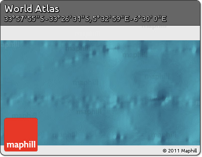 Satellite 3D Map of the Area around 33° 42' 13" S, 6° 1' 30" E