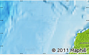Physical Map of the area around 33° 42' 13" S, 72° 10' 30" W