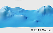 Physical Panoramic Map of the area around 33° 42' 13" S, 77° 16' 30" W