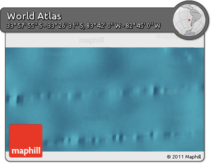 Satellite 3D Map of the Area around 33° 42' 13" S, 83° 13' 29" W