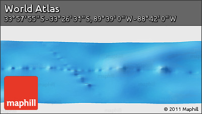 Shaded Relief Panoramic Map of the Area around 33° 42' 13" S, 89° 10' 30" W