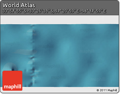 Satellite 3D Map of the Area around 33° 42' 13" S, 97° 49' 29" E